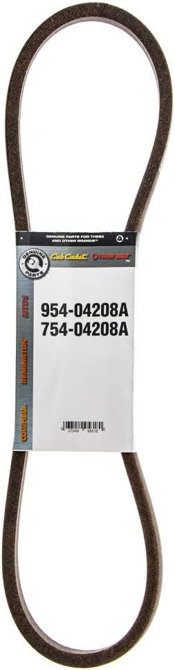 MTD 954-04208A Riding Mower Upper Transmission Belt, Brown