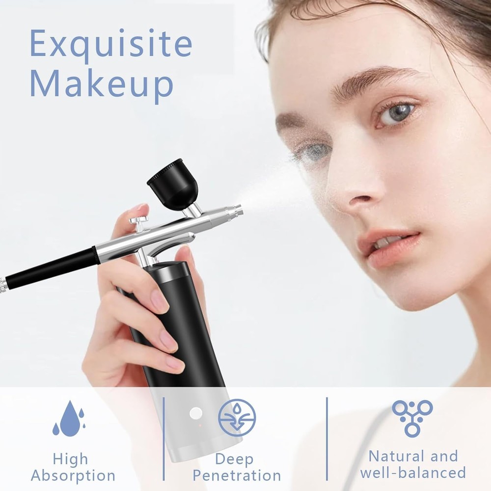 Cordless Airbrush Kit with Compressor: 48 PSI Precision for Creative Projects