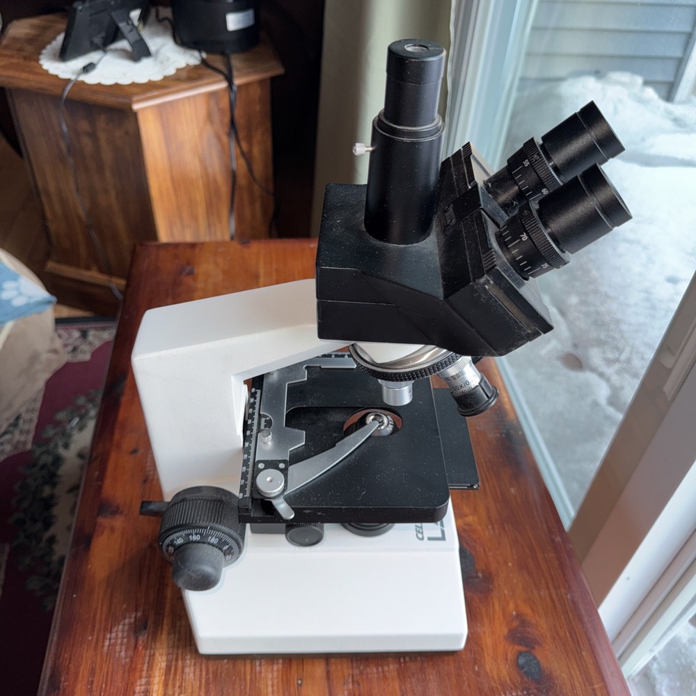 CELESTRON LABS CB2000C Compound Binocular Microscope with 5.5 x 5.5" Mechanical