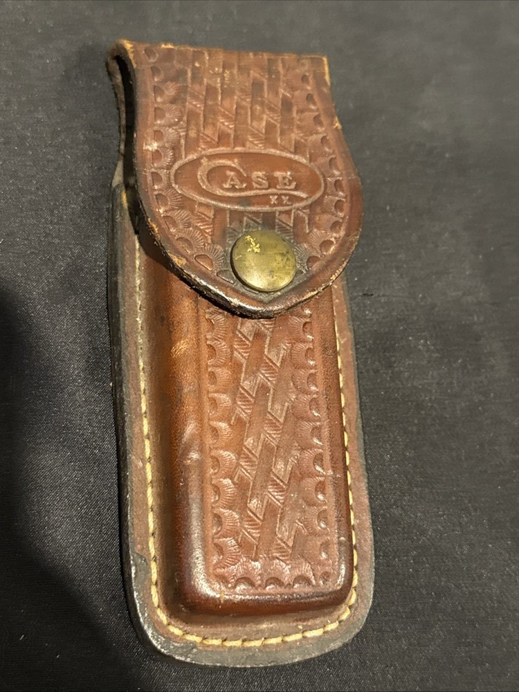Vintage Case XX Folding Hunter Brown Leather Sheath ONLY