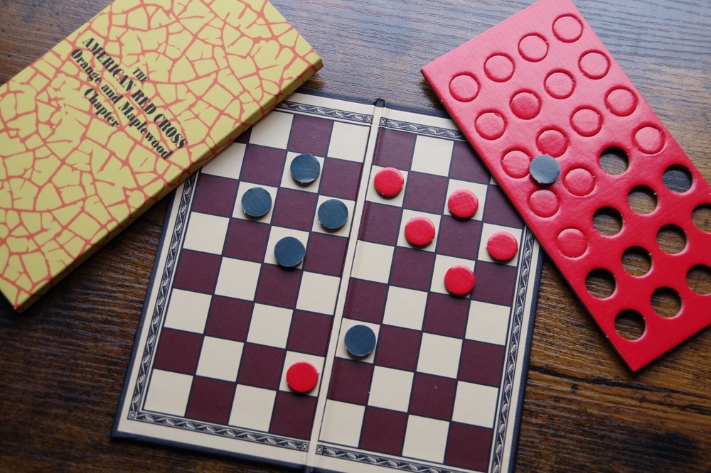 WW1 US Army Trench Checkers Game Set