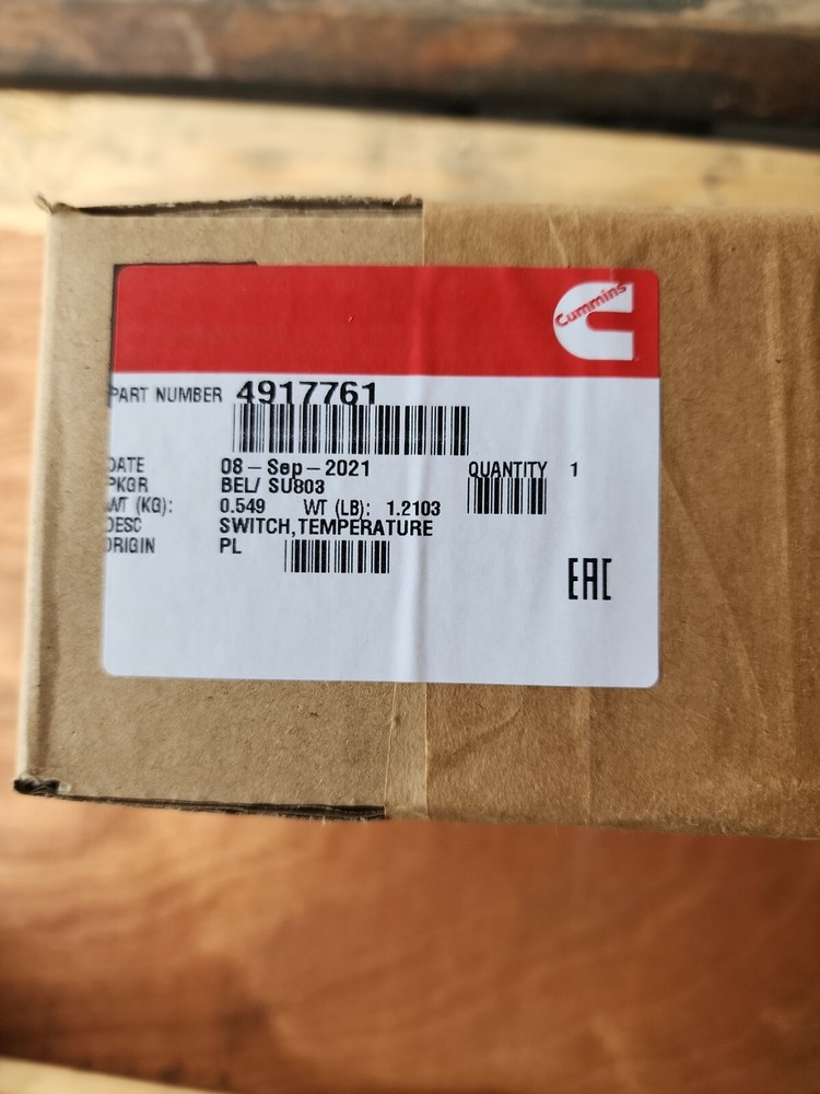 Cummins P/N 4917761 Temperature Switch