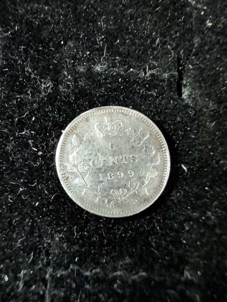 1899 Canada Five Cents Circulated KM-2 CHRC