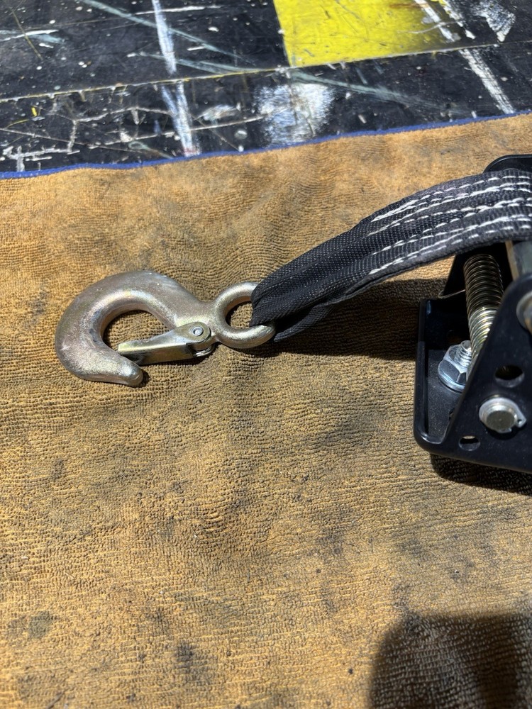 HAUL-MASTER 1200 lb. Capacity, 19.7 ft. Strap Hand Winch