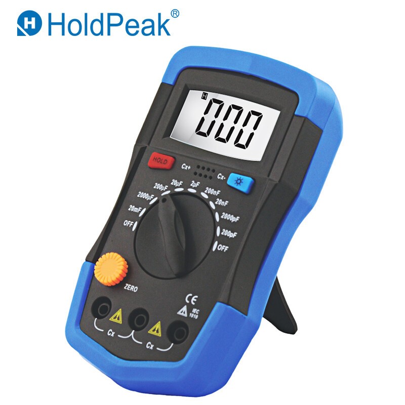 Digital Capacitance Meter Capacitor Tester 2000C 200pF-20mF Handheld Multimeter