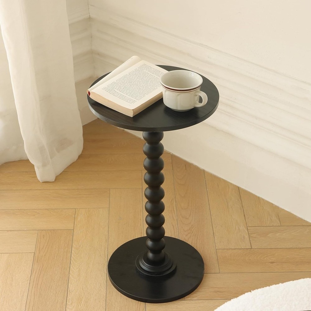 Round Side Table Small Drink Table Small Spaces Modern Accent End Table New