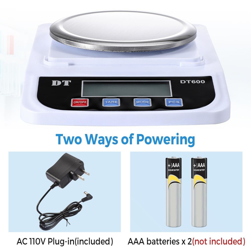 Lab Analytical Balance Digital Lab Scale 600g x 0.01g Precision Electronic Scale