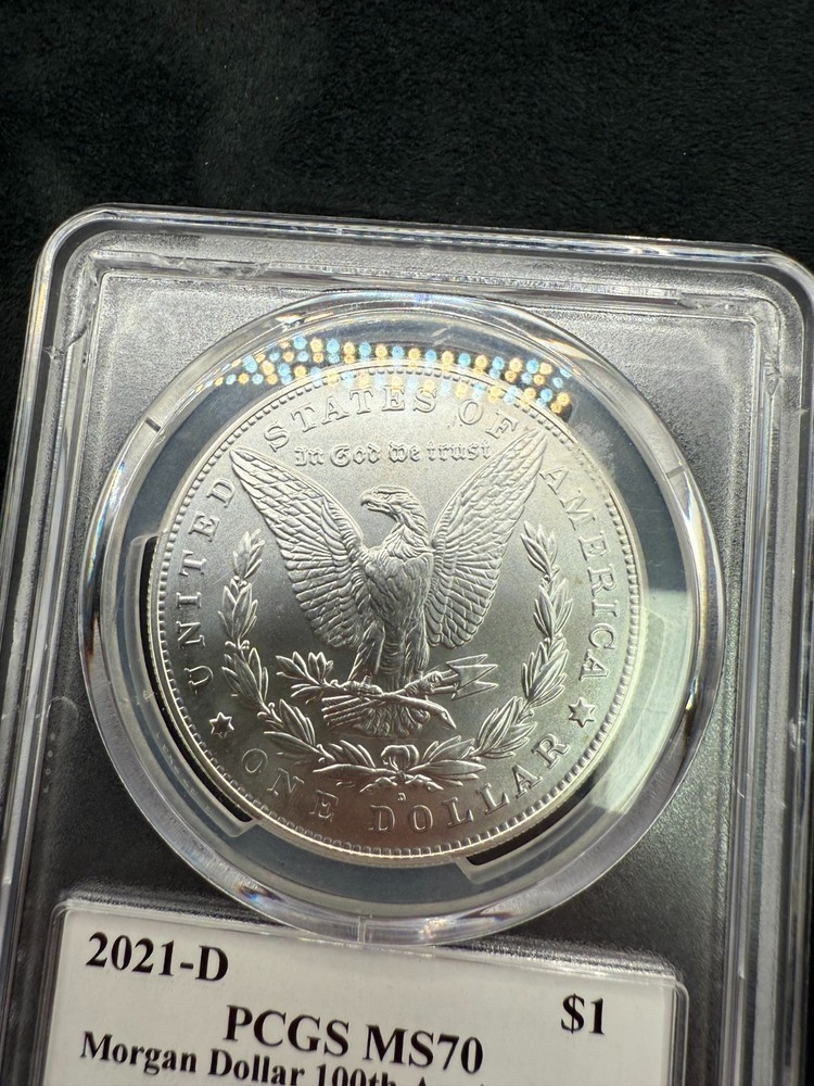 2021 D Morgan Silver Dollar PCGS MS7 100th Anniversary Advanced Release