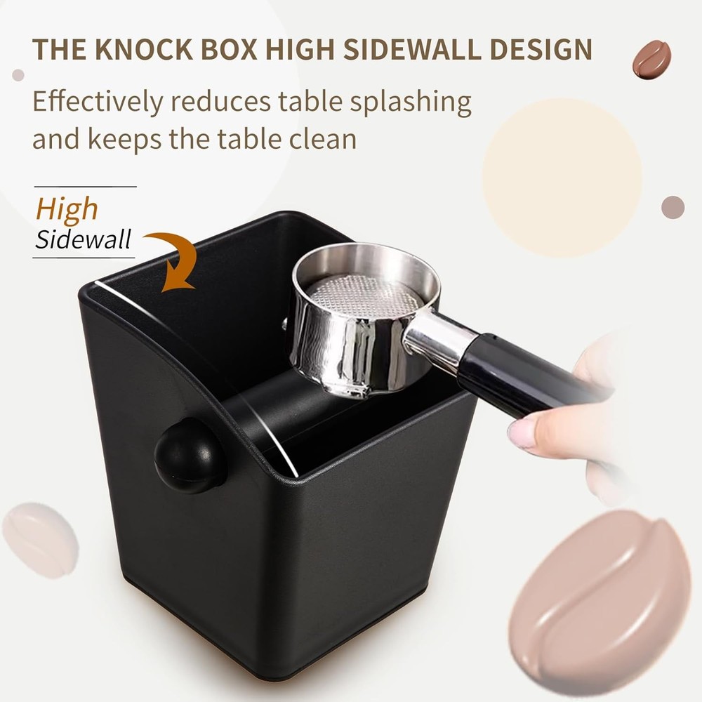 Knock Box Square High Sidewall Design Espresso