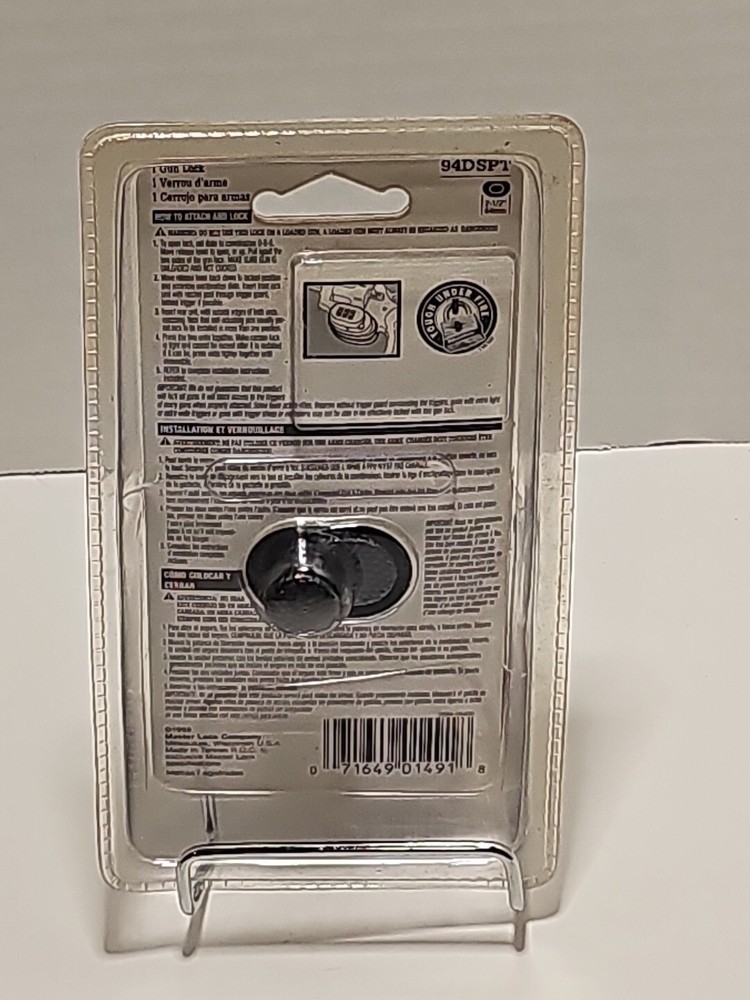 Master Lock ~ Trigger Gun Lock ~ 94DSPT ~ Combination ~ Black ~ Factory Sealed