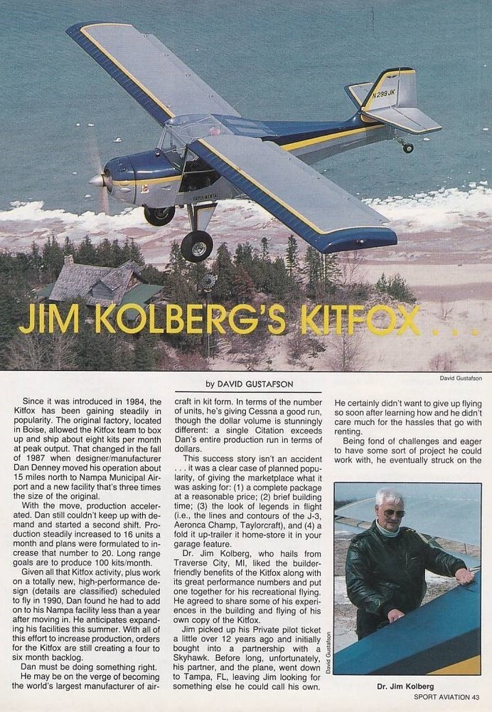 Kitfox Aircraft Report 2/26/2023i