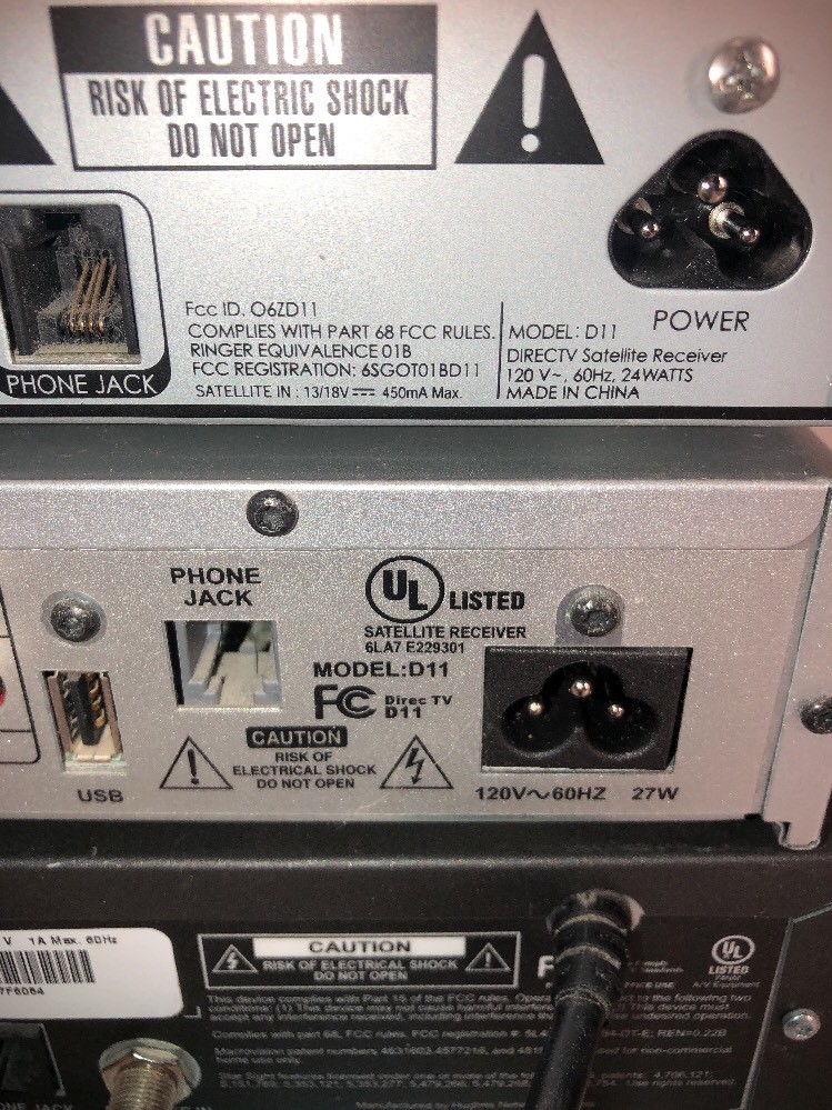 Lot DIRECTV D11 Satellite Receivers HIRD-e2 Untested