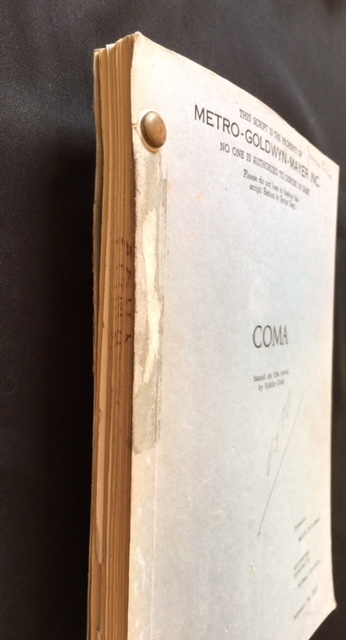 COMA *ORIGINAL SCRIPT BY MICHAEL CRICHTON*