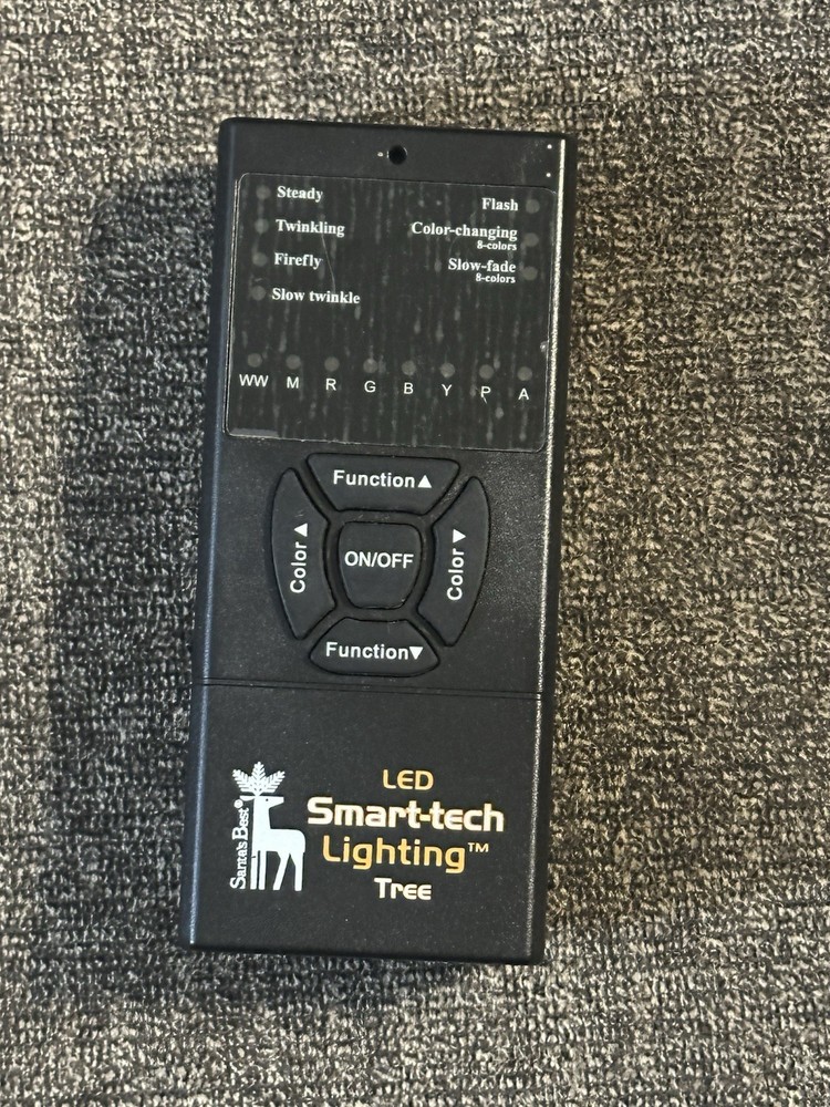 Santas Best LED Smart-tech 42R5-1501B1 Color Change Lighting Tree Remote Control