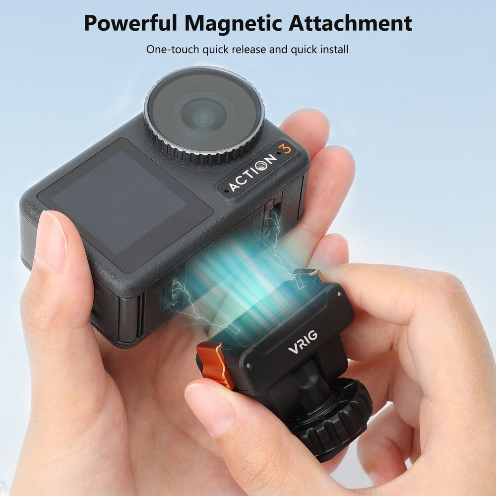 Cold Shoe Camera Mount Adapter Quick Release For DJI OSMO Action 5 Pro / 4 / 3