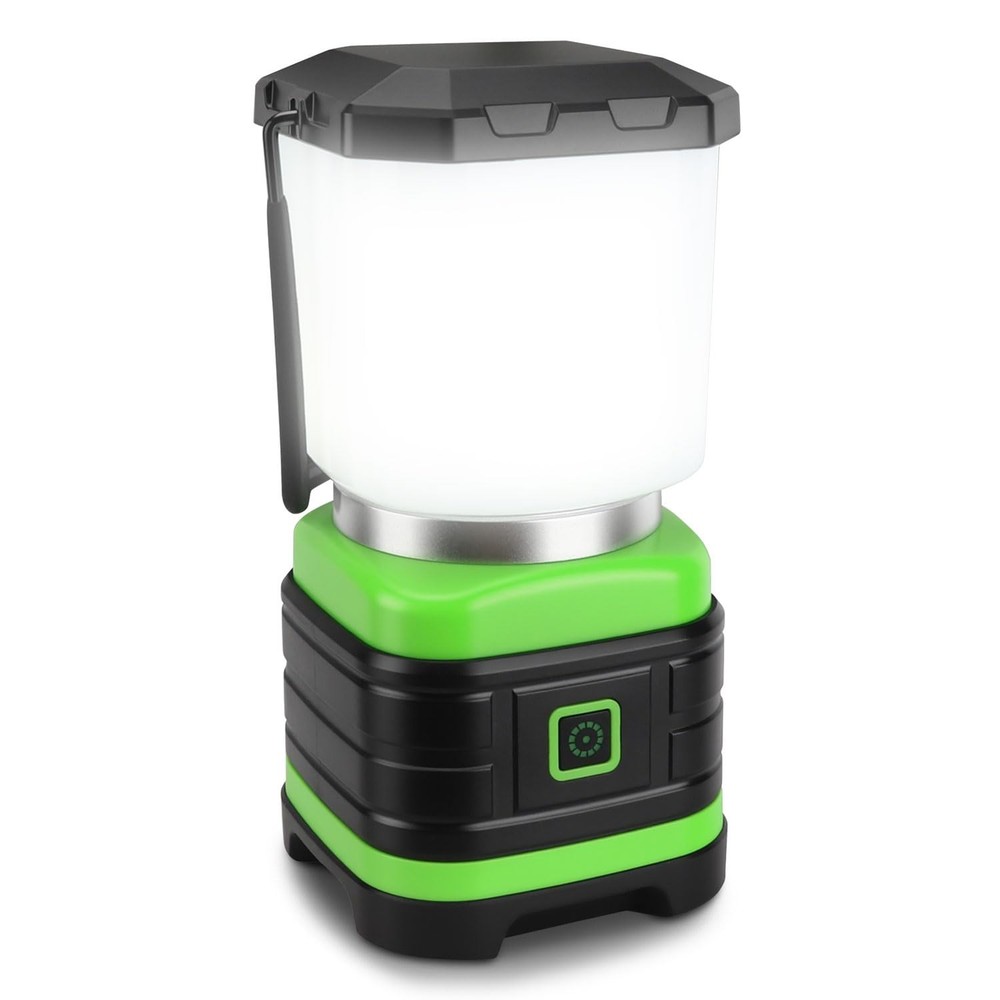 EXTRASTAR Camping Lantern, Lanterns for Power Outages, 2 Flash 1 pc, Green