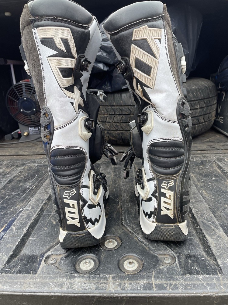 Men’s Fox Comp 5 Boots Size 10 Black And White