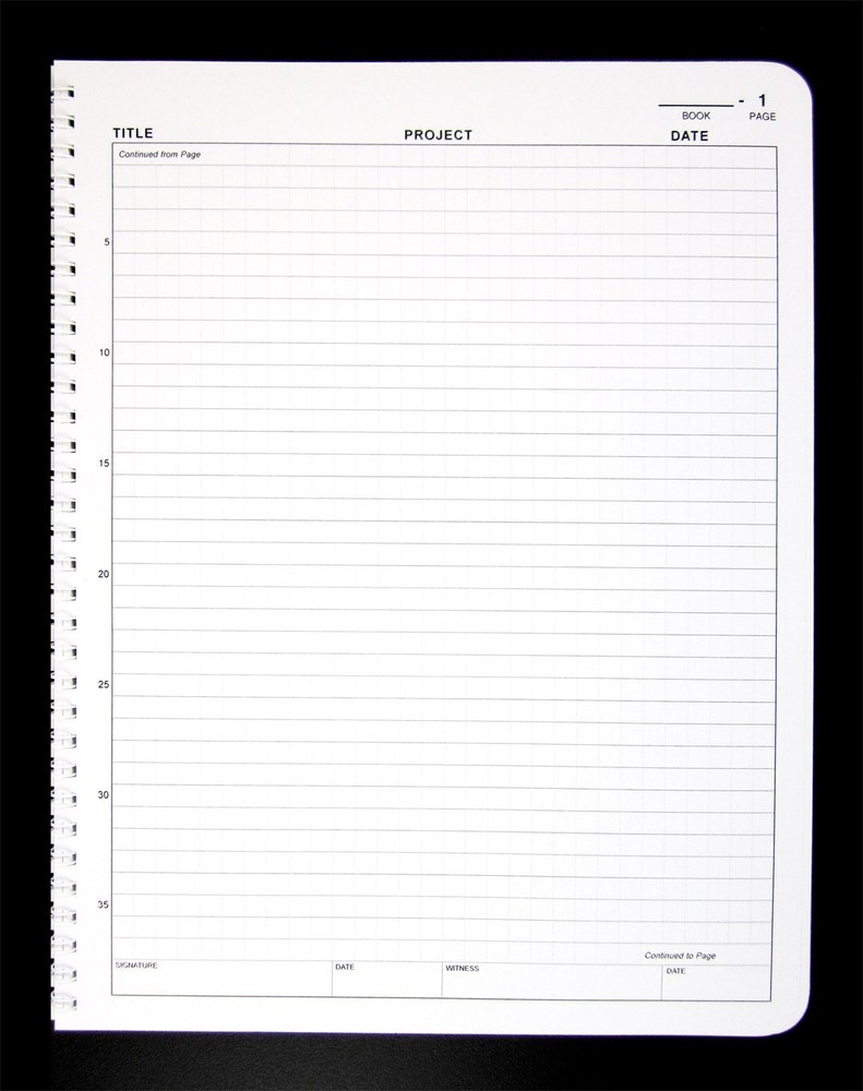 BookFactory Student Lab Notebook, Scientific Grid, Wire-O, 150 Pages, 8.5x11"