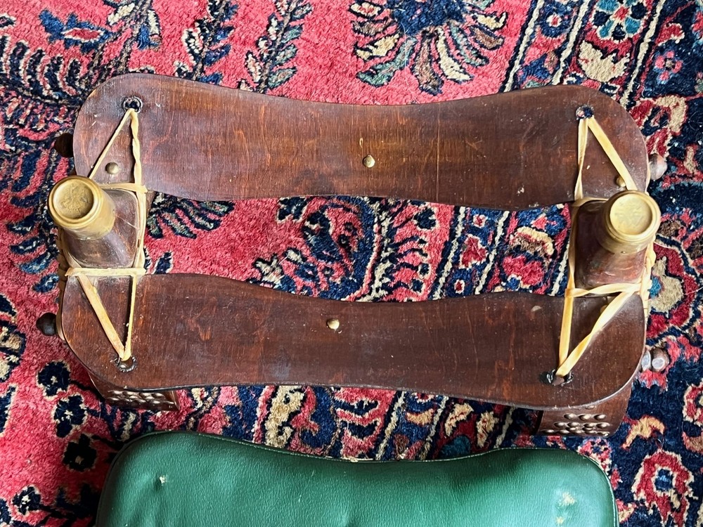 Vintage Egyptian Camel Saddle Stool Ottoman