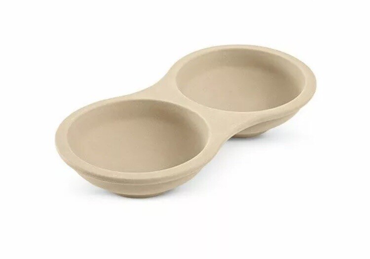 PAMPERED CHEF Microwave Double Egg Stoneware Cooker #5151