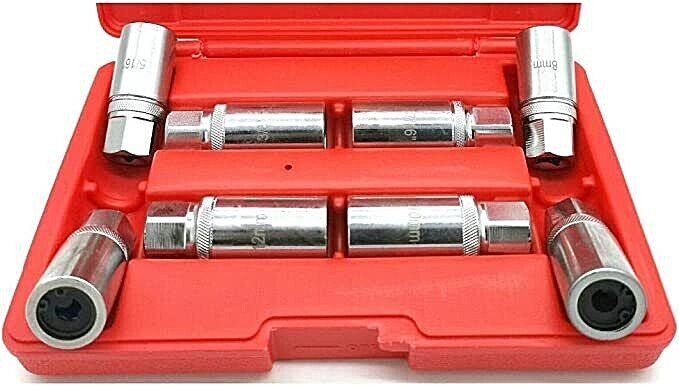 8 pcs Socket Stud Screw Remover Installer Extractor METRIC-SAE w/ Roller Bearing