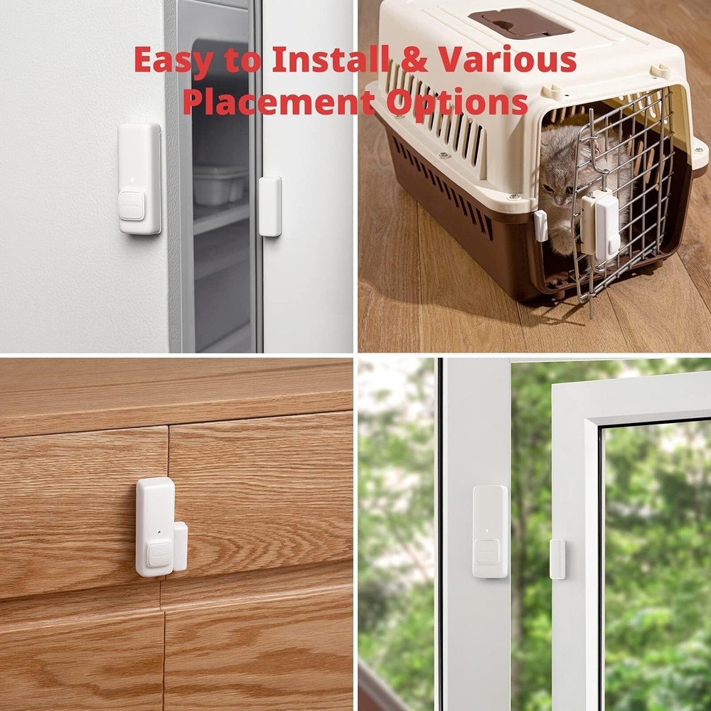 SwitchBot Door Alarm Contact Sensor - Smart Home Security Wireless Window Ala...
