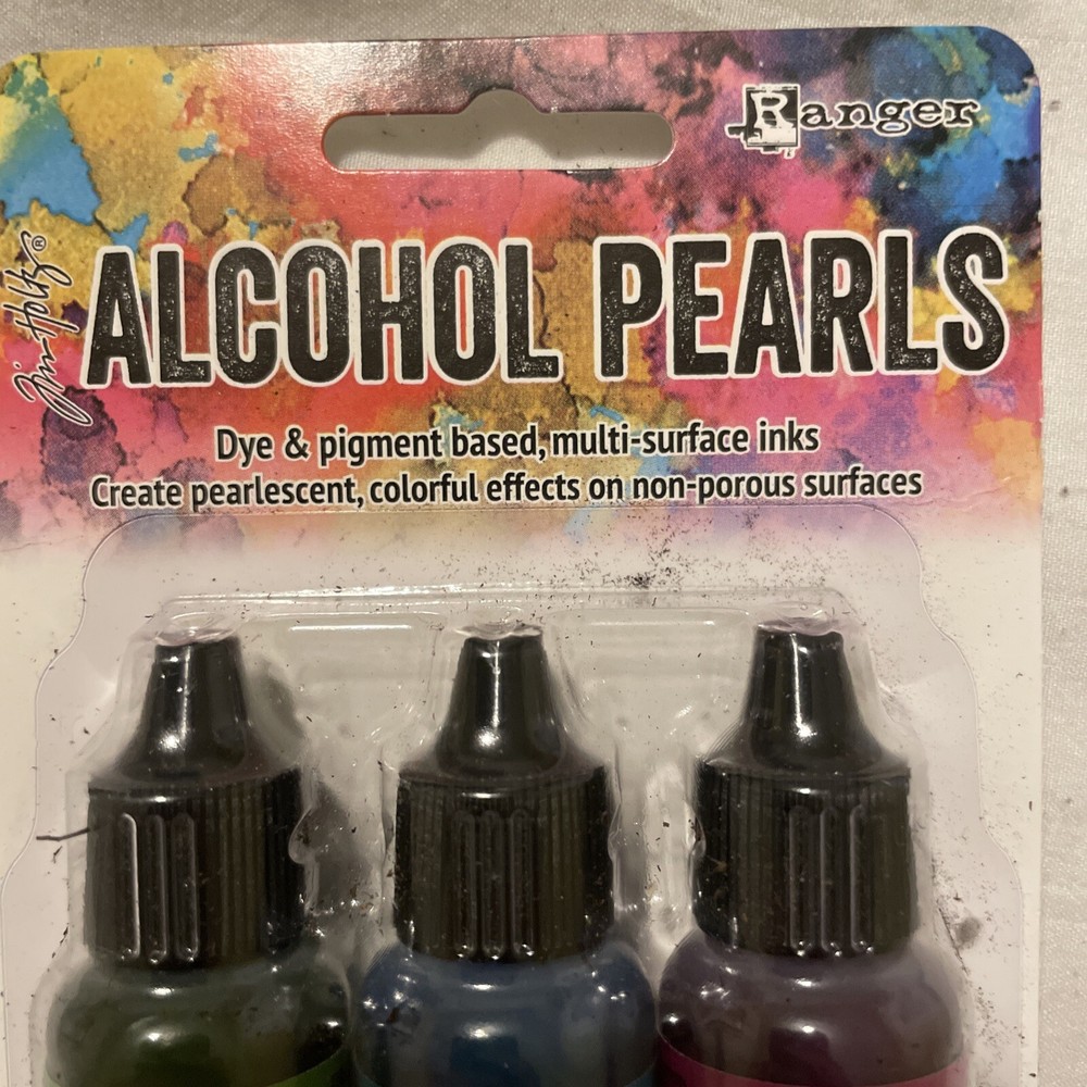 Alcohol Pearls Dye & Pigment Based, Multi-Surface Inks-Sublime/Tranquil/Intrigue