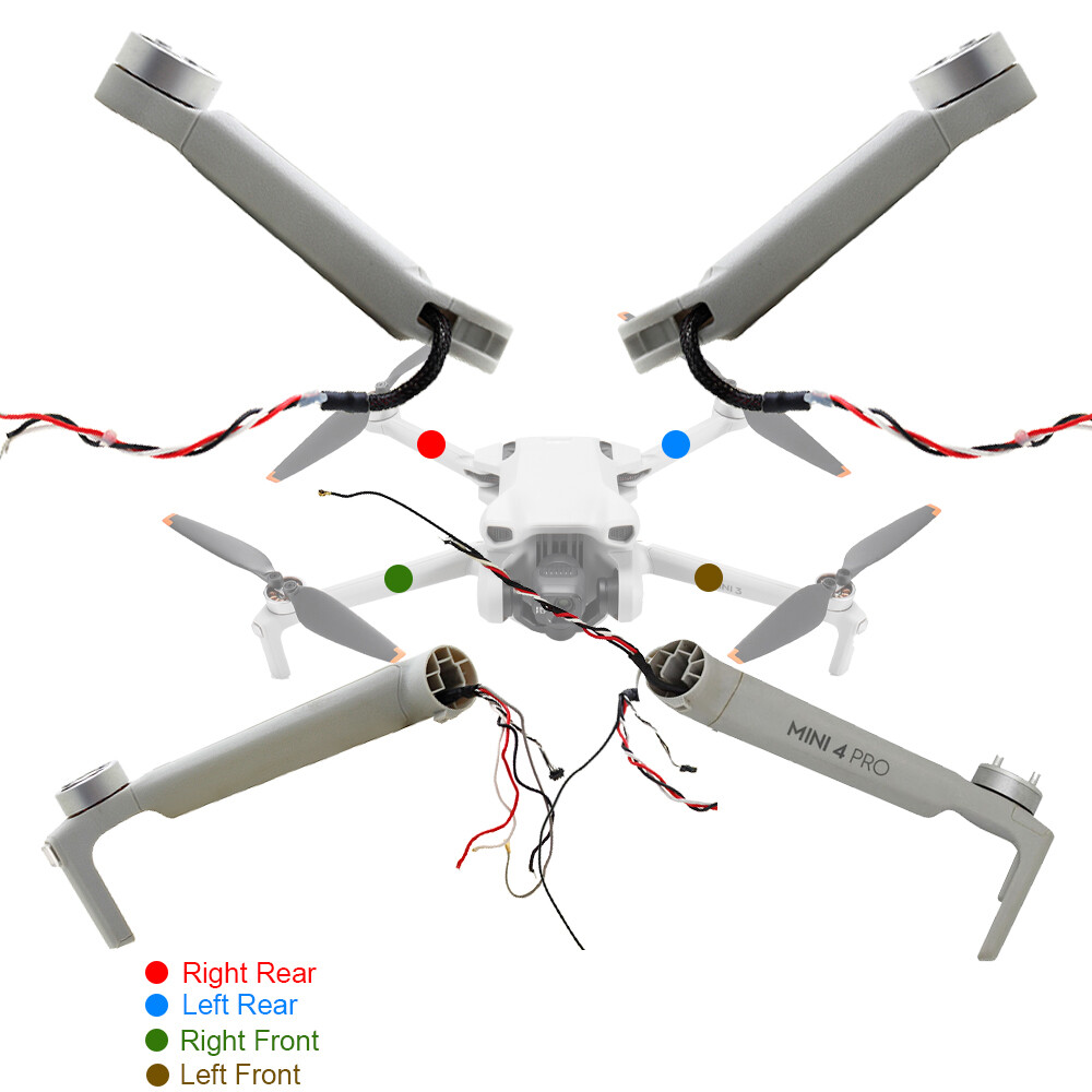 OEM For DJI Mini 4 Pro Drone Left Right/Front Rear Arm Shell Cover Case Motor