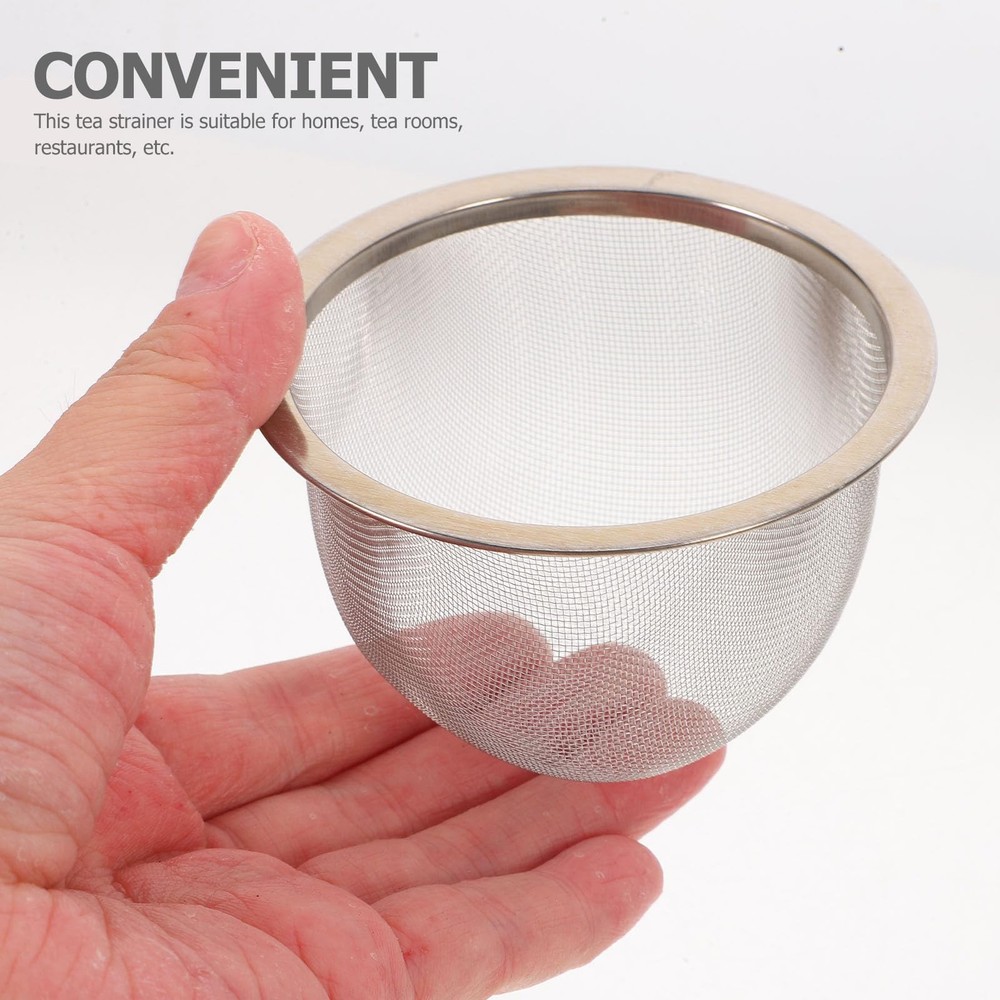 4-Pcs Teapot Strainer Mesh Tea Infuser Loose Leaf Filter Stainless Steel