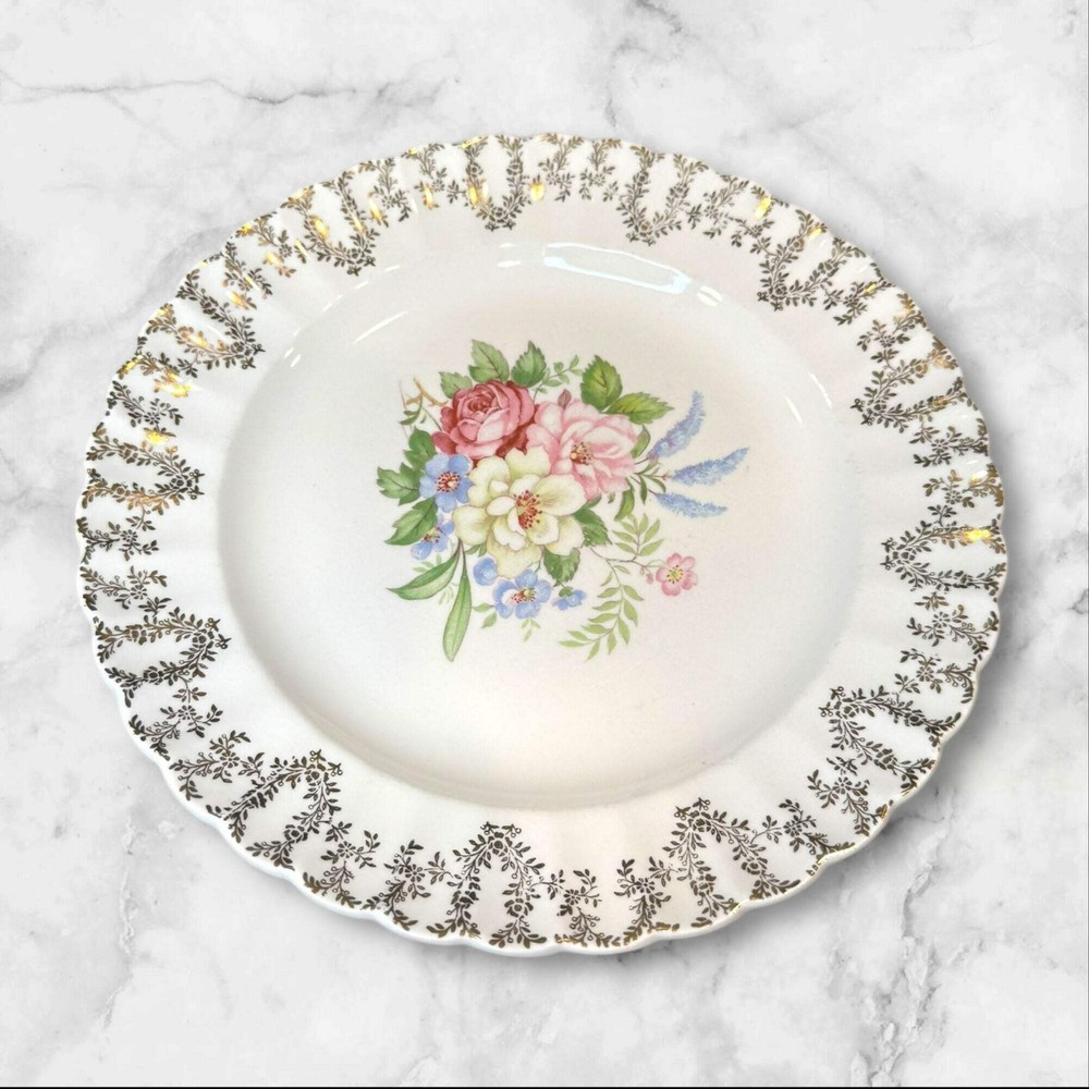 Limoges Arcadia Plates Set/4 – 2 Dinner + 2 Bread Plates - Immaculate