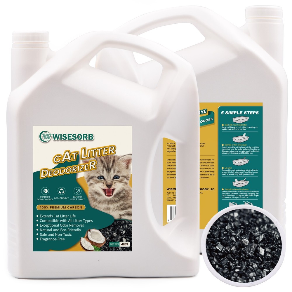 Cat Litter Deodorizer 4 lb Activated Carbon Cat Litter Unscented Cat Litter