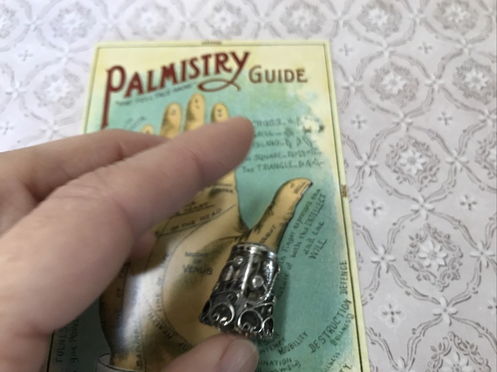 Antique Mexico Sterling Silver Handworught Thimble