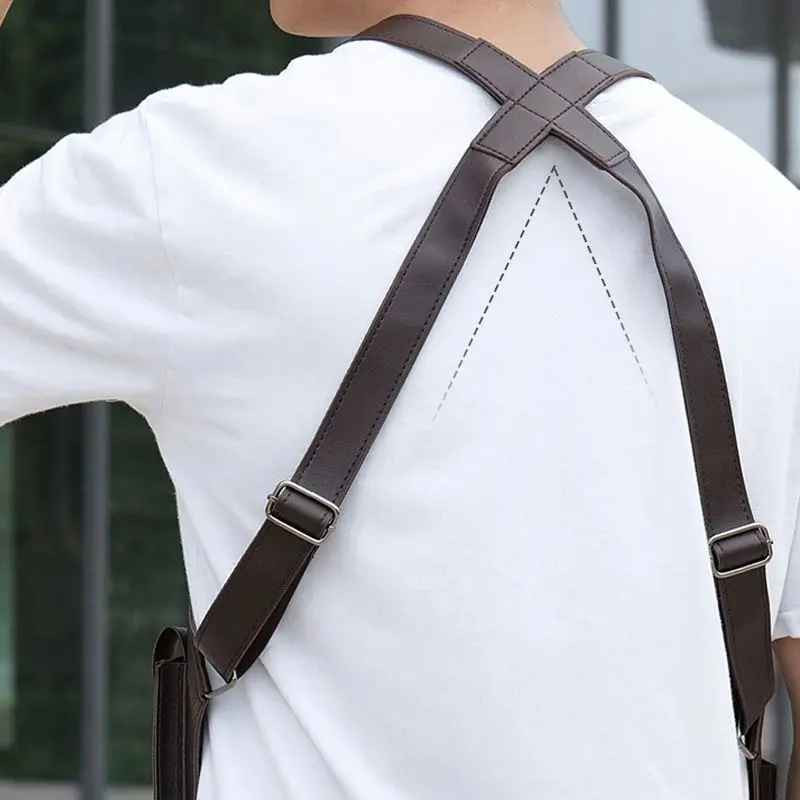 Double Shoulder Strap Multi-Pocket Outdoor Anti-Theft Tactical Bag