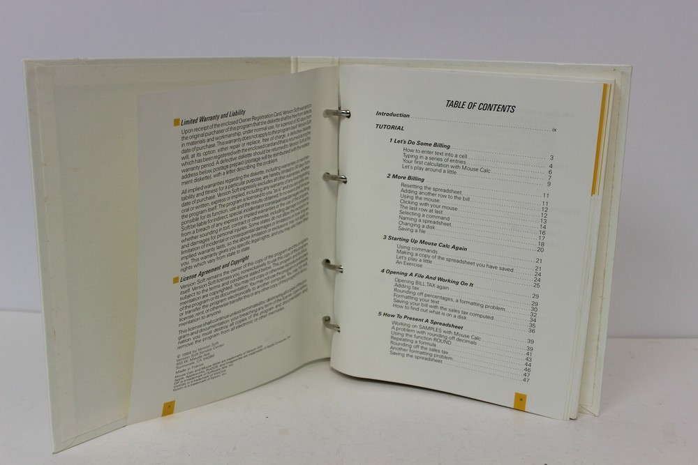 VERSION SOFT MOUSE CALC FOR THE APPLE IIC AND APPLE IIE MANUALGUIDE