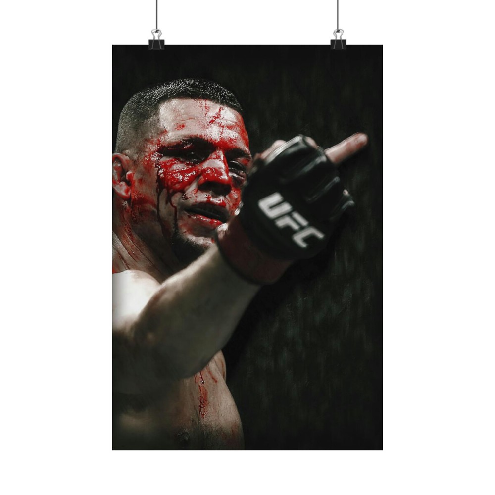 Nate Diaz Matte Vertical Posters
