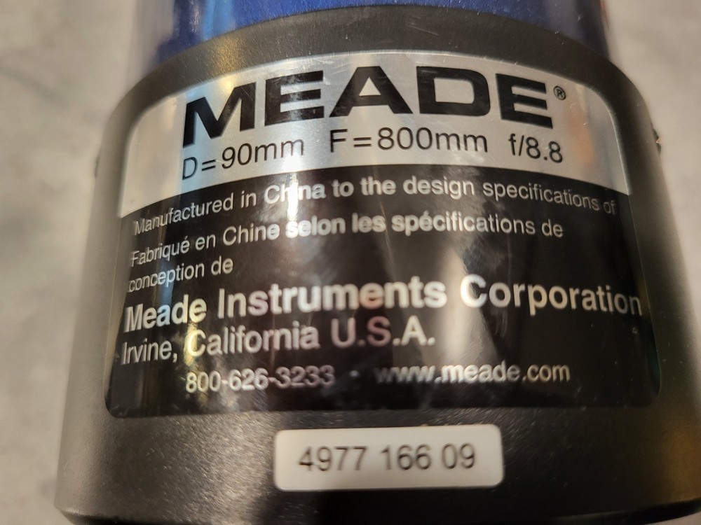 Meade Refractor Telescope 90mm (F8.8) Dew Shield