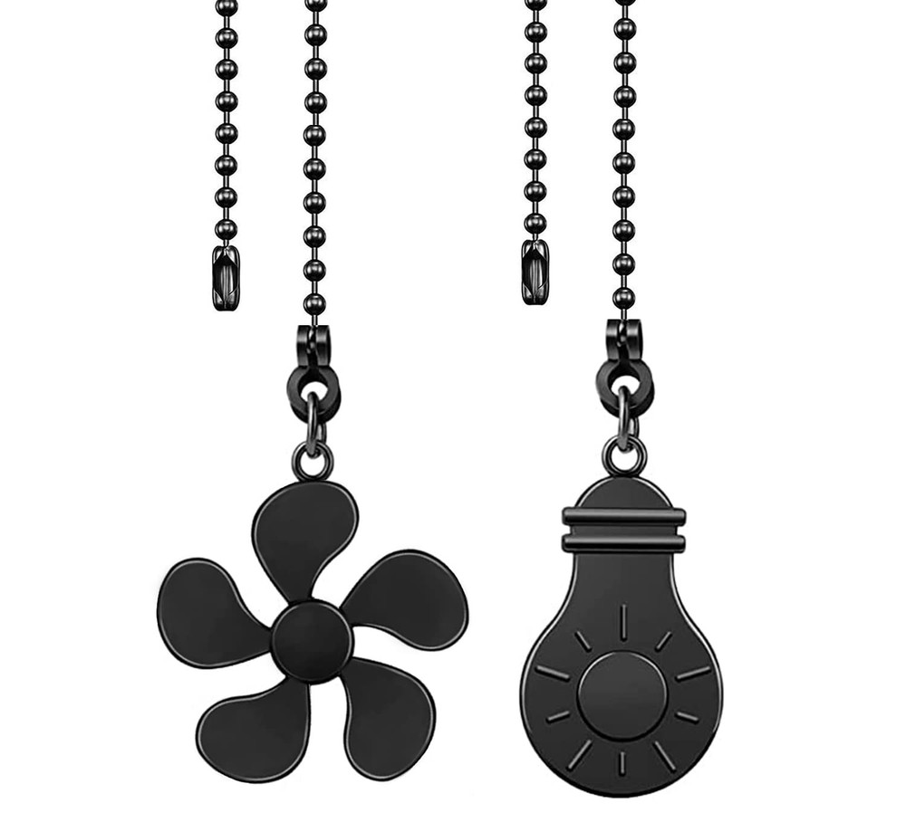 Ceiling Fan Pull Chain Extension 12 Inches Decorative Fan Pull Chain Pendant Set