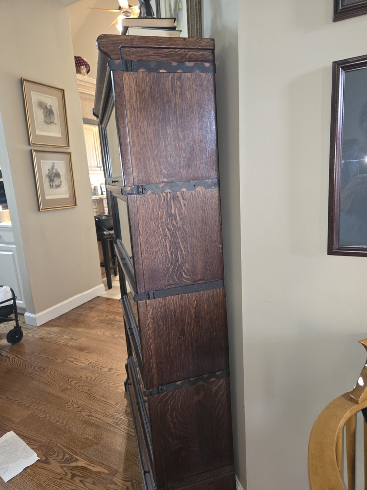 Antique Oak Bookcase – original finish – Globe Wernicke