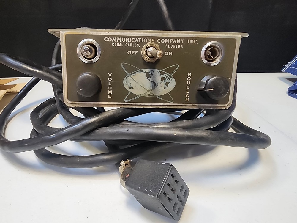 (2) Two- Vintage COMCO Communications Co. Radio Control Head- Atomic Logo