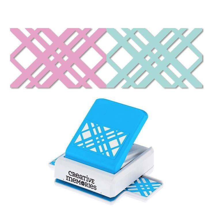 Creative Memories DIAGONAL PLAID Border Punch