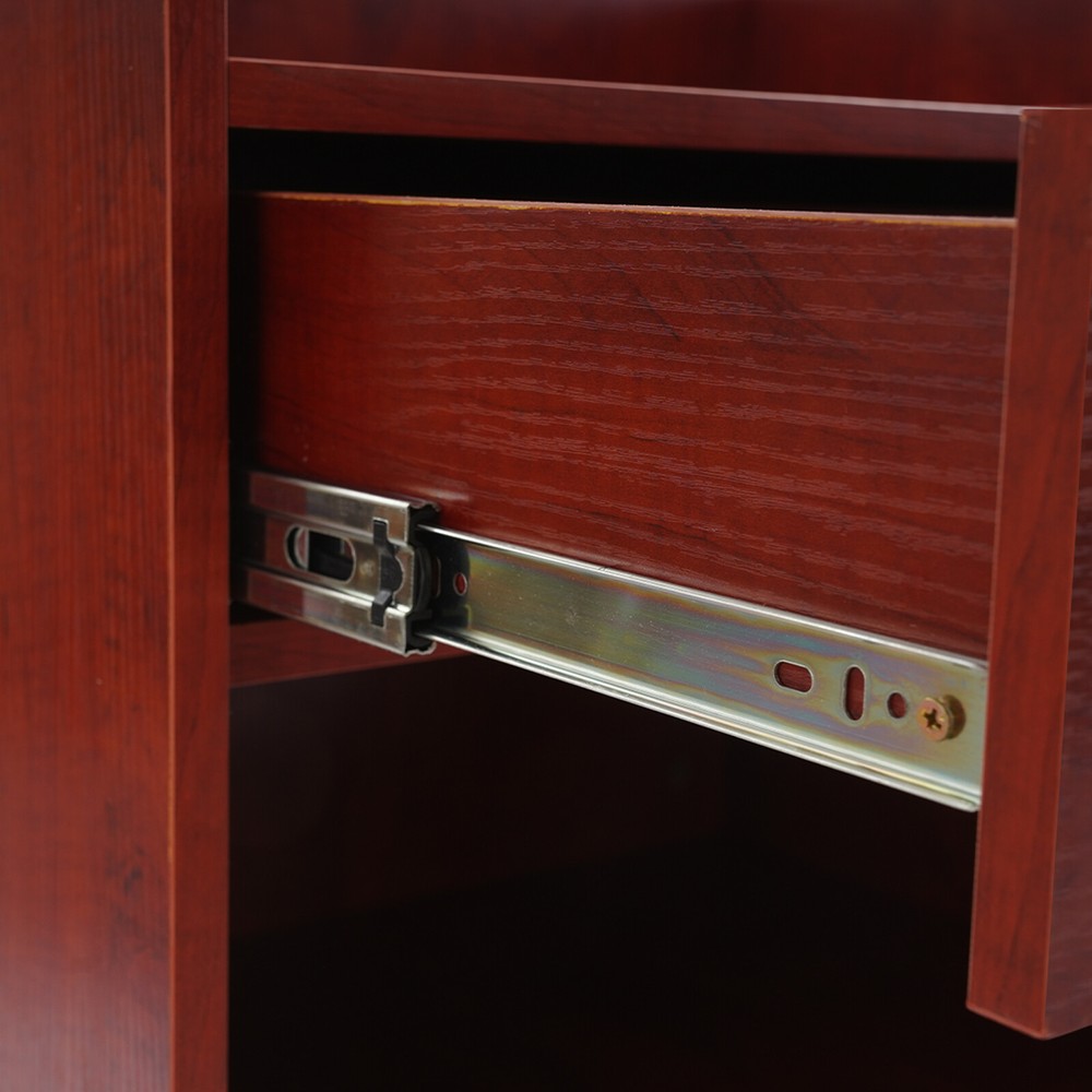 Elegant Maple Leaf Presentation Stand with Spacious Storage & Drawer