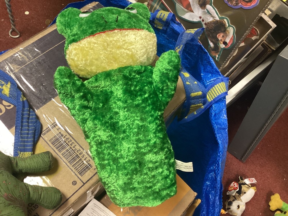 VTG Dollar Tree Hand Puppet Frog