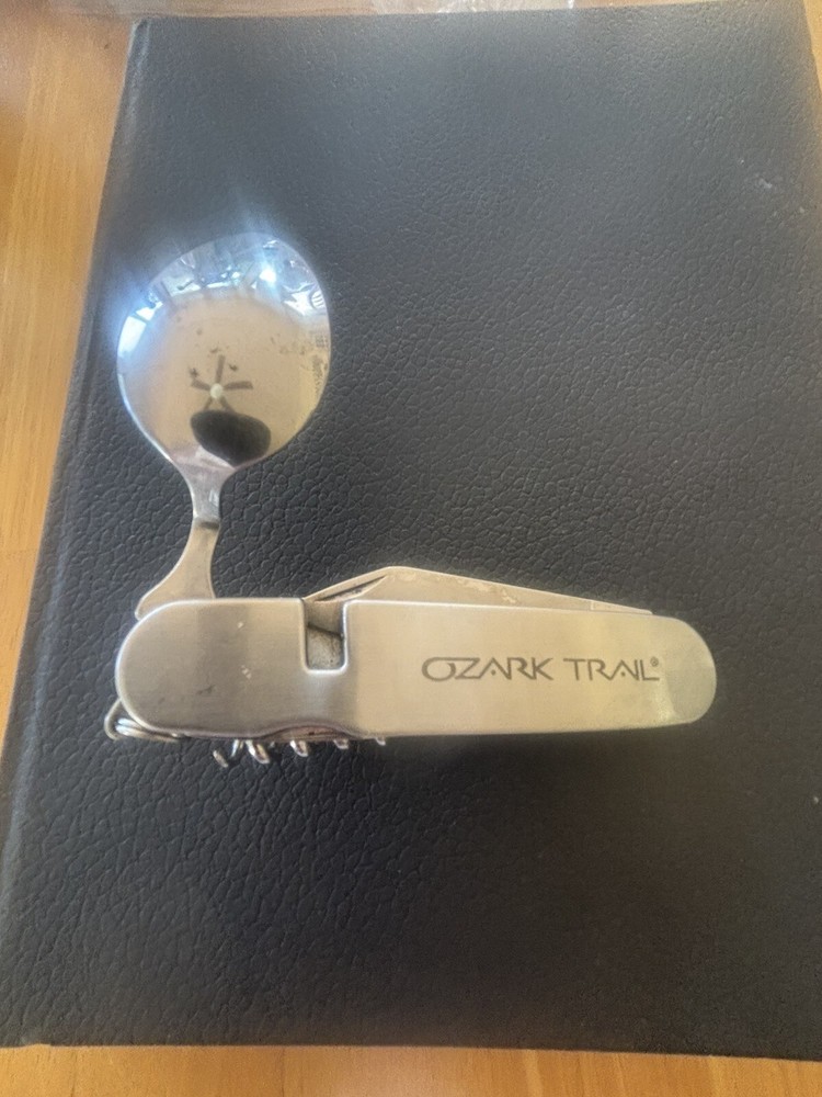 Ozark Trail Multi-Function Camping Survival Knife Tools Fork,Spoon Corkscrew