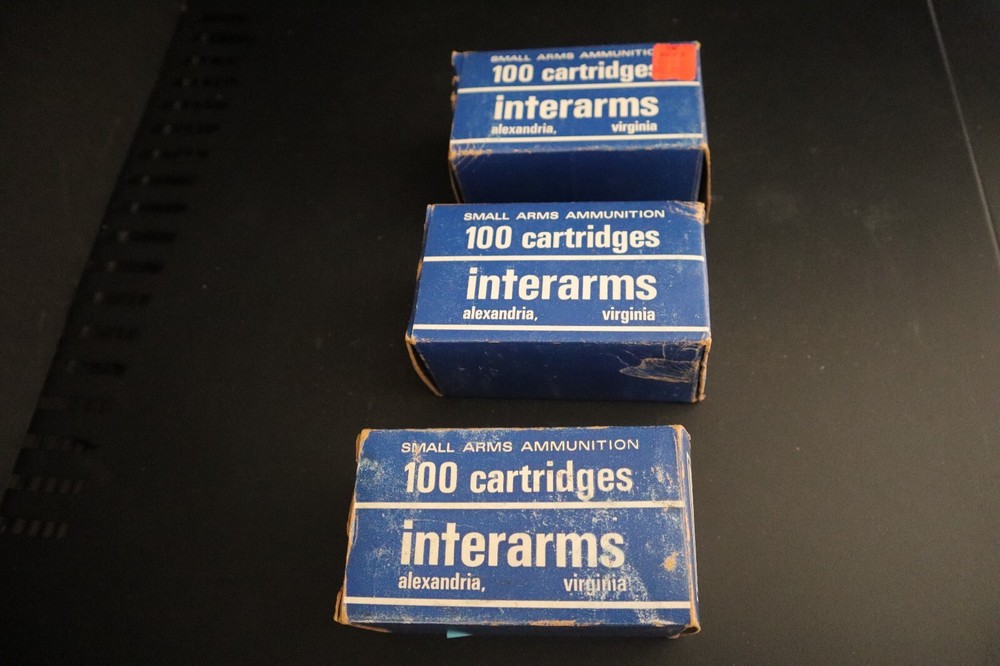 Vintage Interarms 9mm Luger ammo box (empty) (3 boxes)