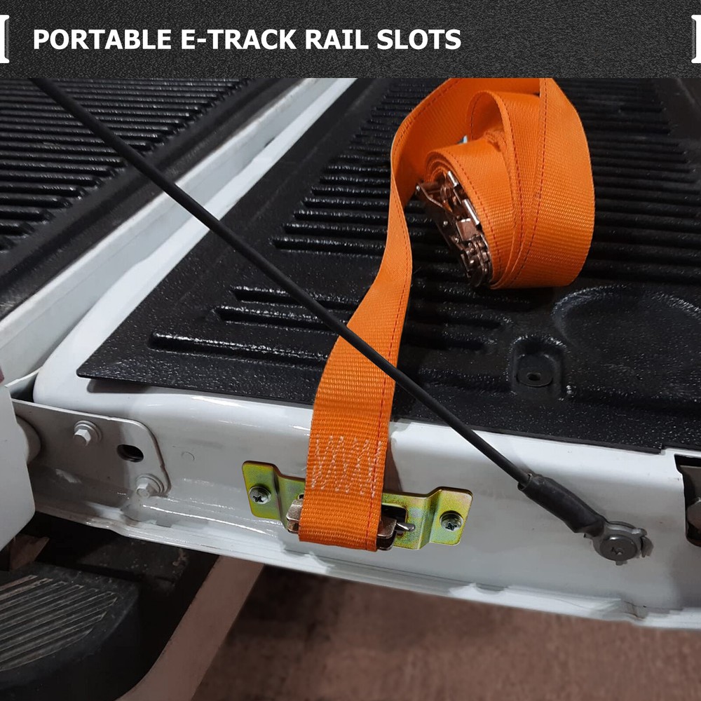 10 Pack E-Track Single Slot Portable Tie Down Anchors E Track Rail with Screws