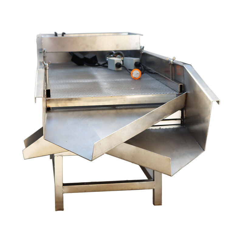 220V Stainless Steel Linear Vibrating Screen Double Layer with 3mm/6mm Screen