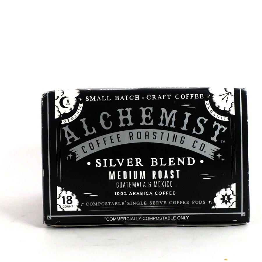 Alchemist Coffee Organic Silver Blend Medium Roast Coffee K-Cups 18 Count