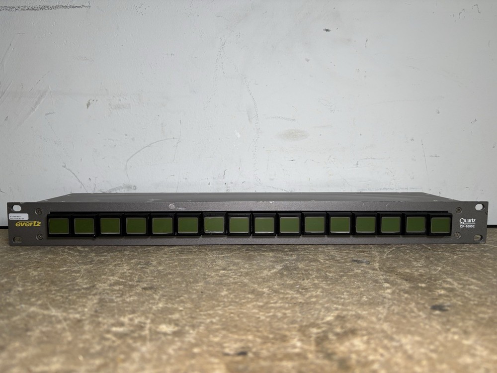 Evertz Quartz CP-1000E Intelligent Router Control Panel