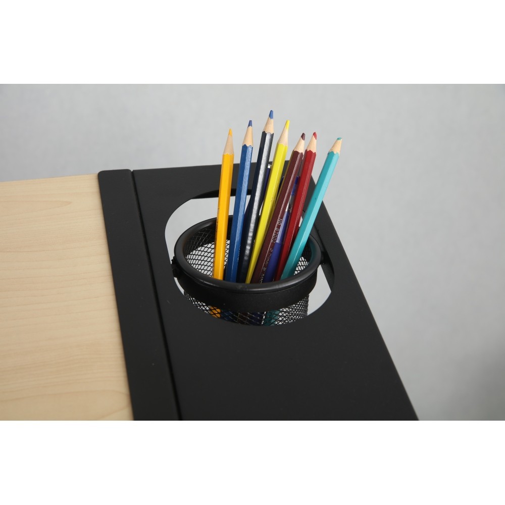 Art Drawing Desk Set - Adjustable Table & Stool - 2 Drawers，Tilting Top