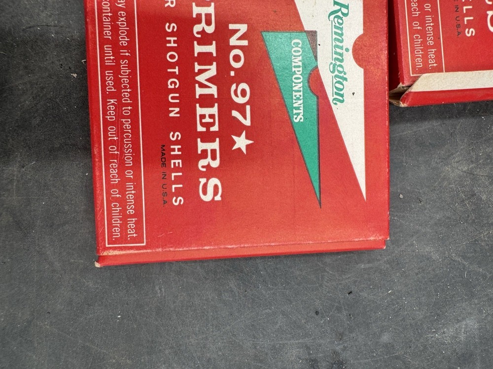 Vintage Remington Primers Empty Boxes Components No.97 Kleanbore